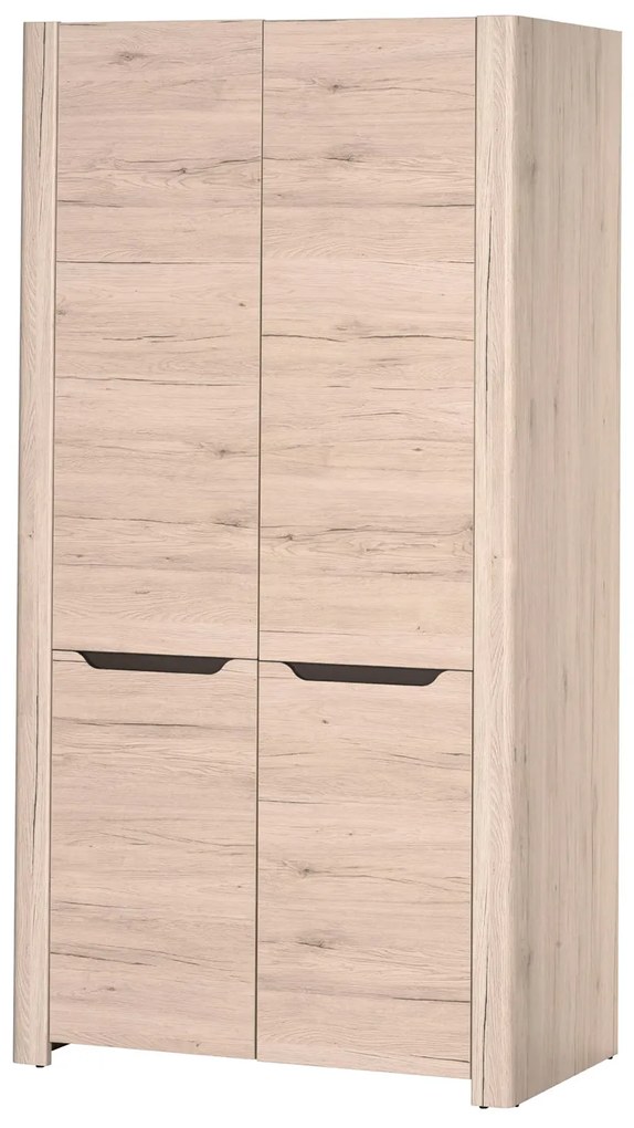 Dulap de haine Dessum 05 (stejar sanremo + maro). 1068129