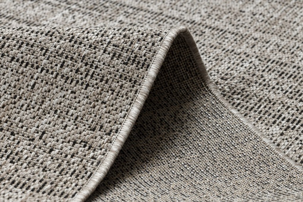 Covor sisal Floorlux 20389 argint si negru melange