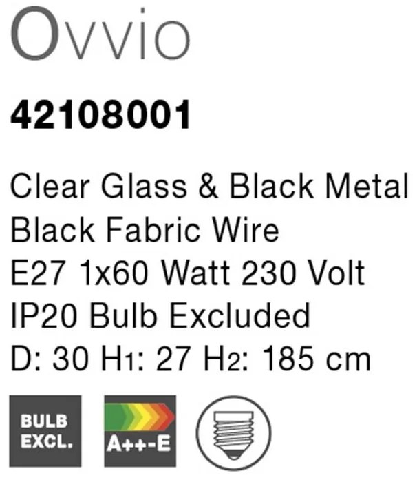 Lustra / Pendul design modern 30cm Ovvio NVL-42108001