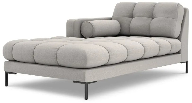 Sezlong tapitat Bali picioare negre – L185 x l102 x h75