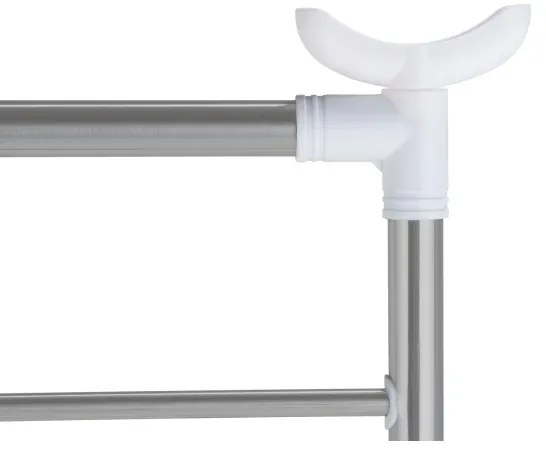WENKO 3772020100 - Uscător de rufe PROFI 65x150 cm inox/argintiu/alb