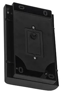 Aplică neagră cu LED inclus IP44 cu senzor de mișcare - Khuvan