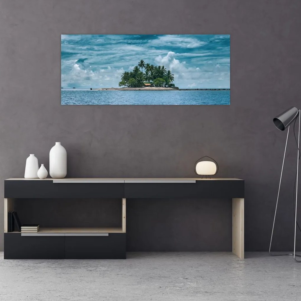 Tablou insula în mare (120x50 cm)