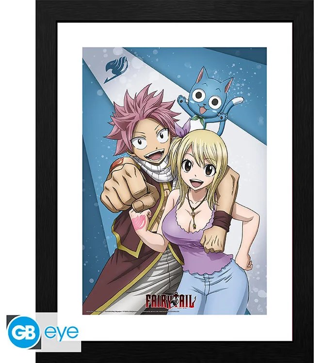 Poster înrămat Fairy Tail - Nutsu & Lucy