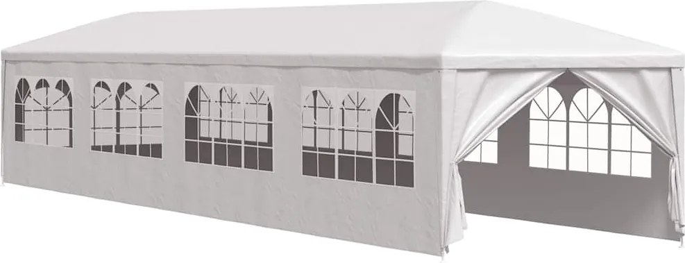 vidaXL Cort de grădină, alb, 3 x 12 m