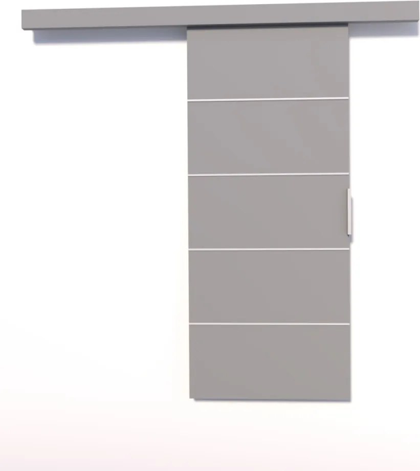 Usa glisanta BIELLA, ADRK Furniture (Culoare: Gri, Latime: 96 cm)