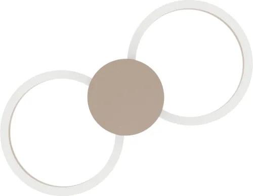 Eglo 902127 - Aplică de perete LED VENTICELLO LED/20W/230V + LED/0,91W bej