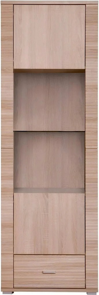Vitrina GRAND tip 5, stejar sonoma, PAL laminat, 63x39x192 cm