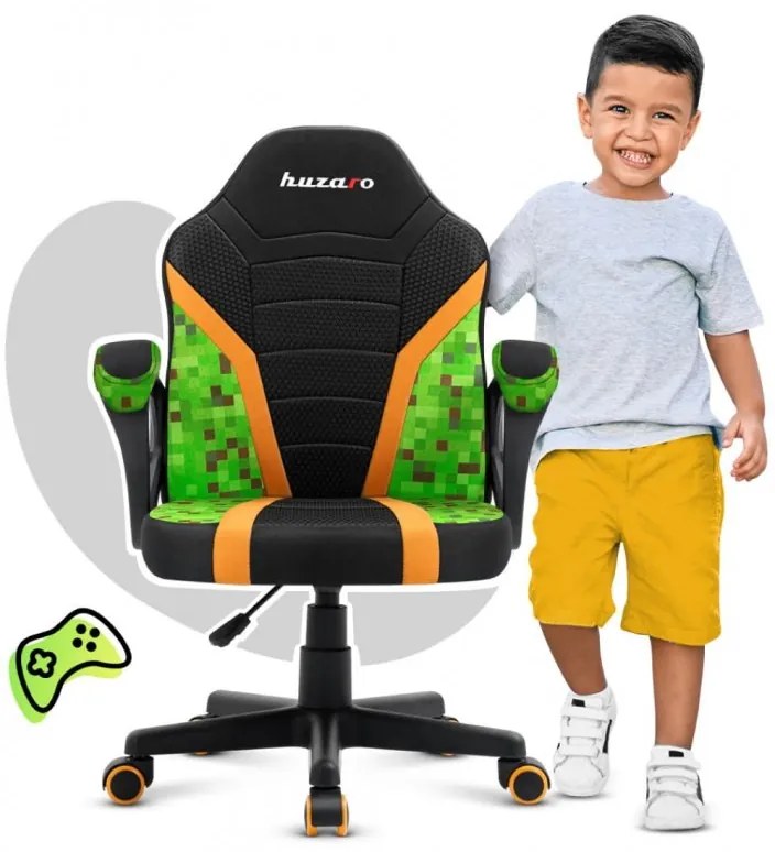 Scaun gaming confortabil pentru copii MINECRAFT