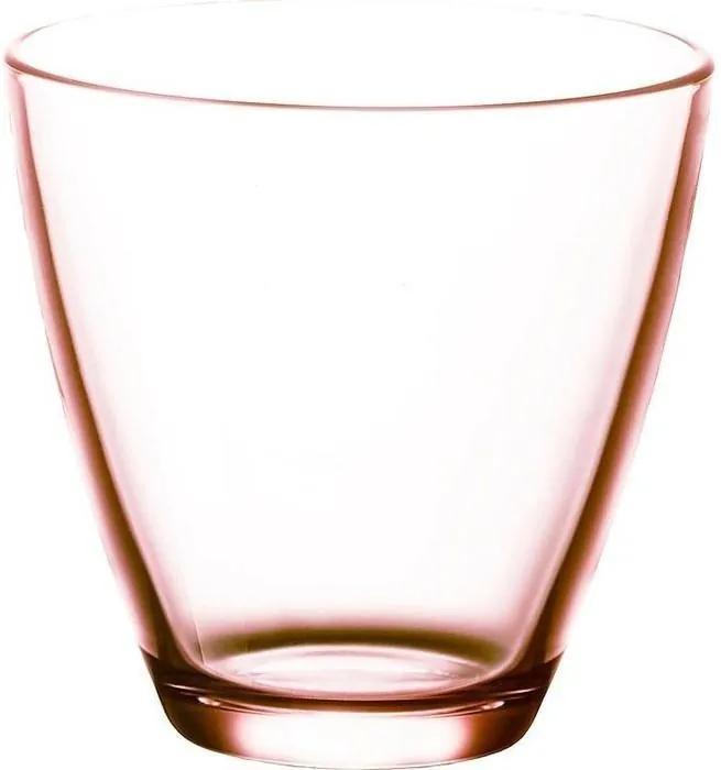 Set Pahare de Apa din Sticla Roz (6 buc) - Sticla Roz 26cl
