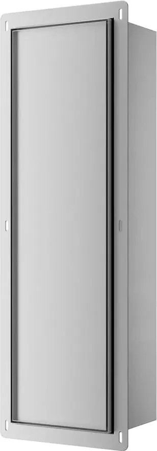 Raft incastrat pentru perie WC Balneo Wall Box L Tiles si hartie igienica deschidere stanga faiantabil 68 cm