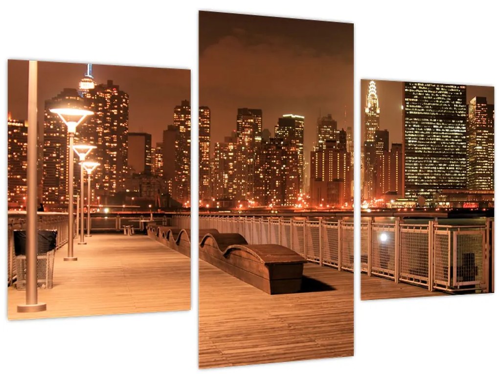 Tablou - Noaptea orașului (90x60 cm)