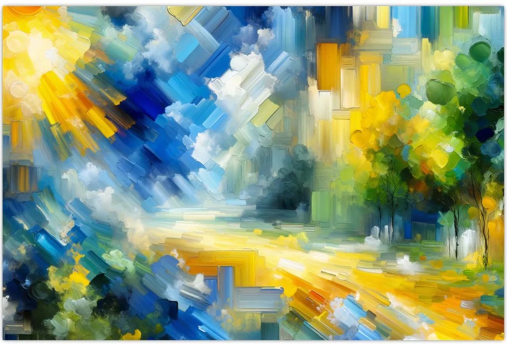 Tablou - Zi însorită abstractă (90x60 cm)