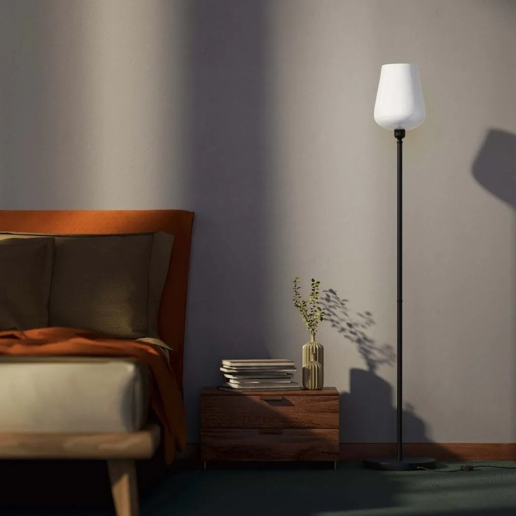 Lampa de podea design italian din alama si sticla Talis