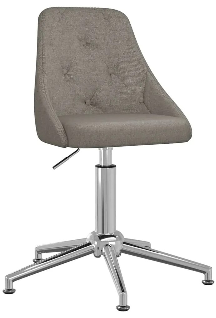 3084772 vidaXL Scaun de bucătărie pivotant, gri închis, textil