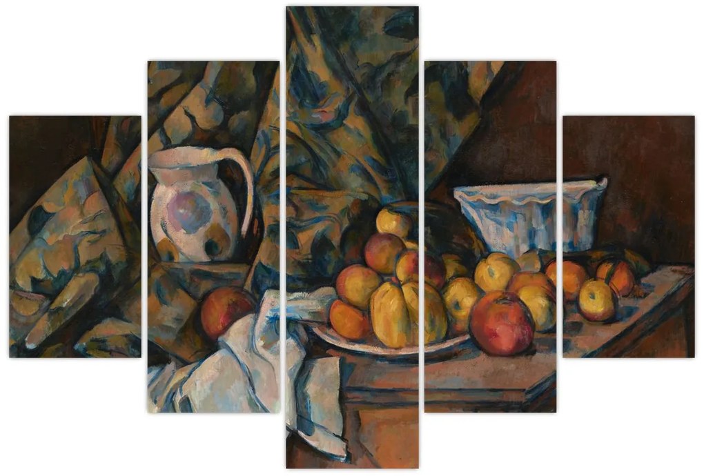 Tablou - Paul Cézanne, Still Life with Apples and Peaches, reproducere (150x105 cm)