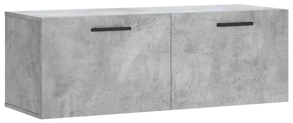 830160 vidaXL Dulap de perete, gri beton, 100x36,5x35 cm, lemn prelucrat