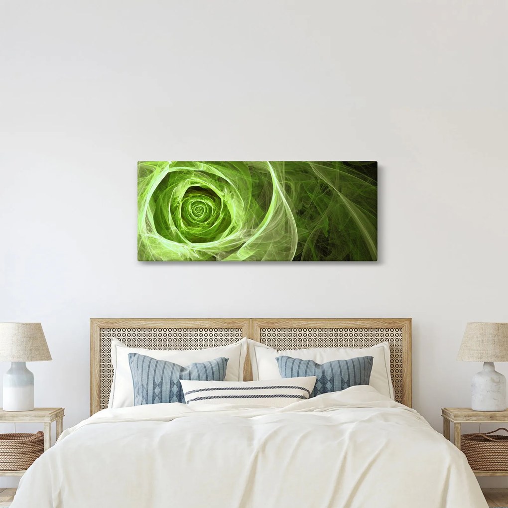 Tablou - Abstract Rose Green (120x50 cm)