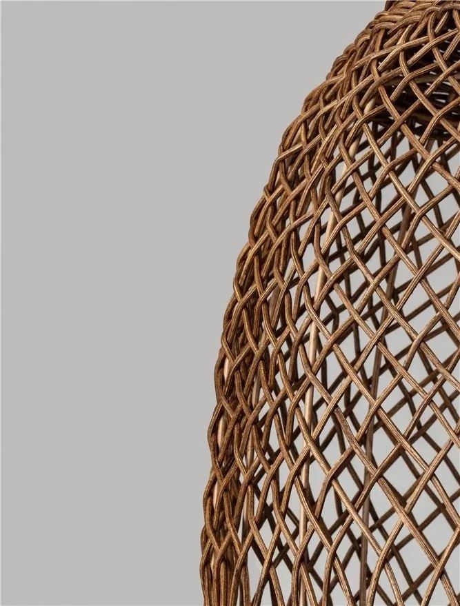 Lustra/Pendul ratan design natural SOLITA maro