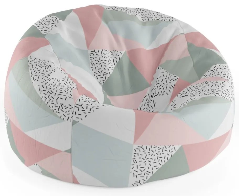 Sac de șezut Cocoon figuri în culori delicate, colorat