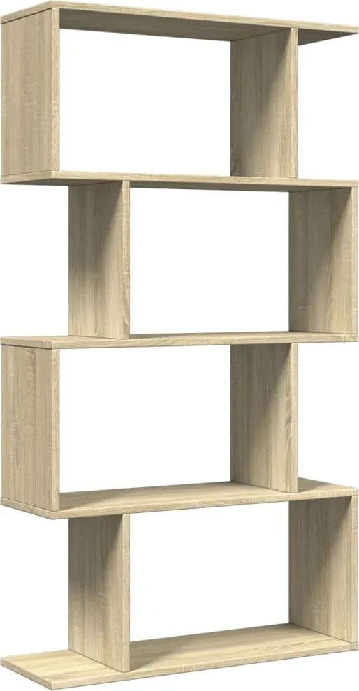 vidaXL Bibliotecă/separator 4 niveluri stejar sonoma 70x24x129cm lemn