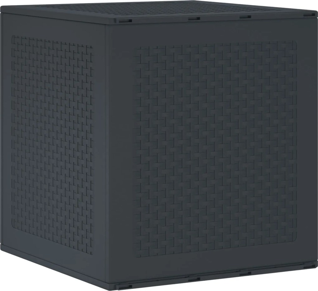 vidaXL Cutie de depozitare Antracit 55 x 53 x 57 cm Polipropilenă