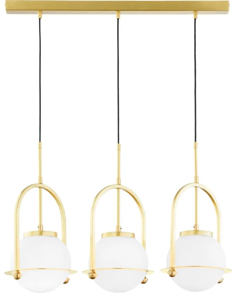 Jupiter 1917 - Lustră suspendată pe cablu ROSSO 3xE27/15W/230V aurie