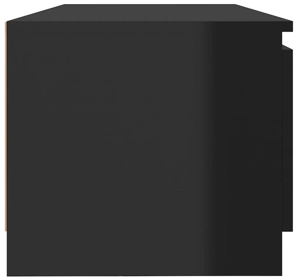 Comoda TV cu lumini LED, negru extralucios, 140x40x35,5 cm 1, negru foarte lucios, 140 x 40 x 35.5 cm