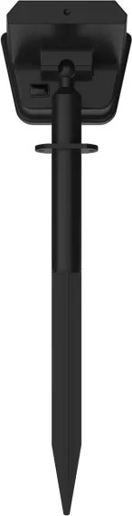Lampă solară LED RGBW cu senzor, 3,7 V, IP54, 1200 mAh, neagră