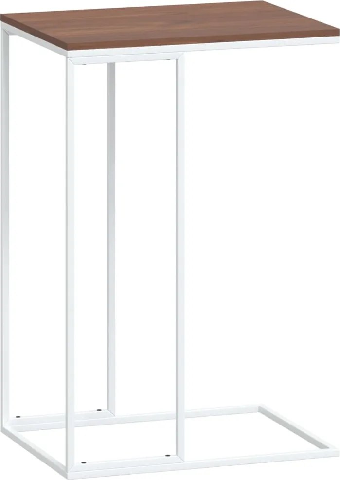 vidaXL Masă laterală, alb, 40x30x59 cm, lemn compozit