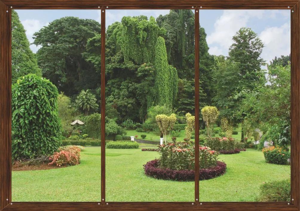 Fototapet Window in Garden -  360x254 cm