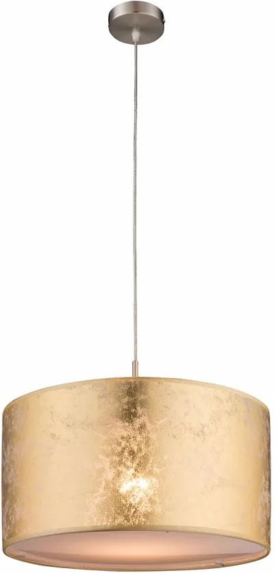 Pendul Amy I 1 bec, tesatura/metal, auriu, diametru 40 cm, 230 V