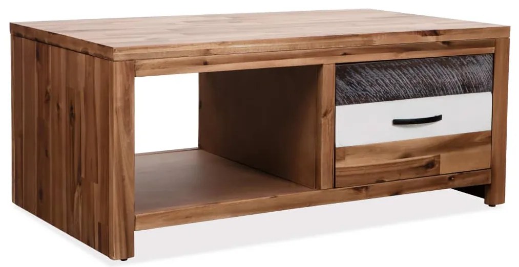 vidaXL Măsuță de cafea, lemn masiv de acacia, 90x50x37,5 cm