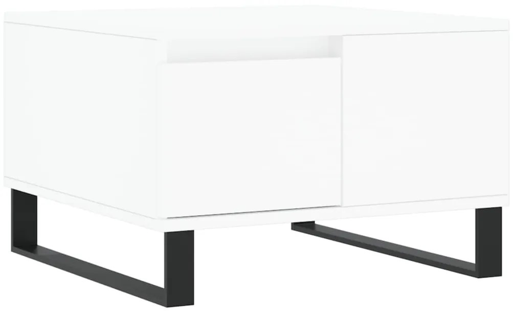 vidaXL Măsuță de cafea, alb, 55x55x36,5 cm, lemn prelucrat