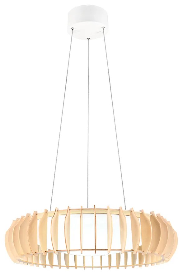 Lampă suspendată scandinavă bej, cu LED inclus - Monte