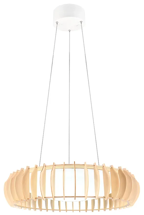 Lampă suspendată scandinavă bej, cu LED inclus - Monte