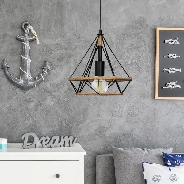 lustră pe cablu BROXTON 1xE27/20W/230V