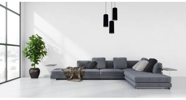 Lustră pe cablu AVALO 3xE27/60W/230V d. 35 cm negru