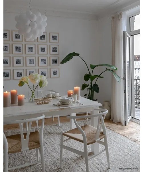 Lustră pe cablu ByRydens 4200440-5002 GROSS 8xG9/4W/230V alb