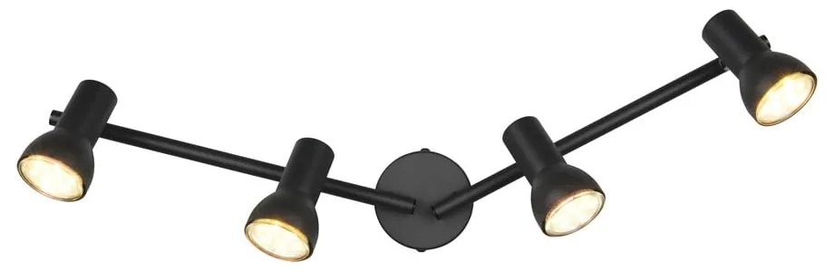 Spot negru ø 8 cm Cantar – Trio