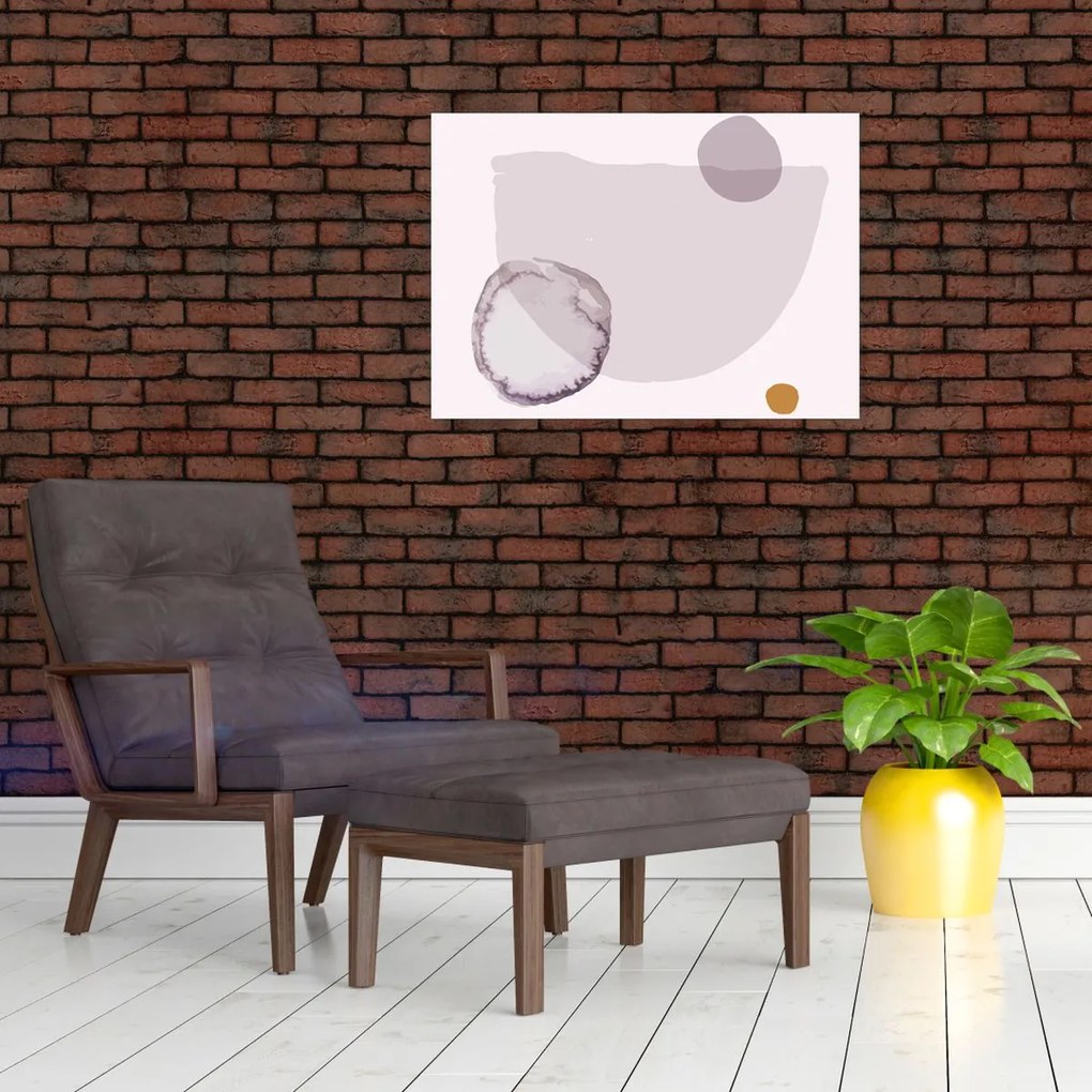 Tablou pe sticlă - Minimalism violet N⁰2 (70x50 cm)