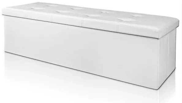 Deuba Banca cu spatiu depozitare 115x38x38cm alba