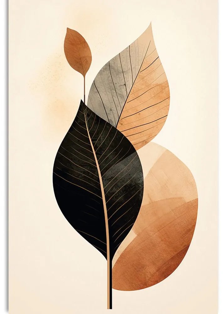 Tablou frunze abstracte No4