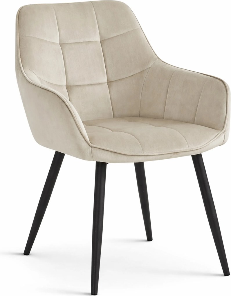 Scaun Bucatarie / Dining Warsil Catifea Bej