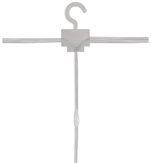 Ghirlandă LED de exterior pentru Crăciun, 300 LED, 8 funcții, 5,9 m, IP44, alb cald