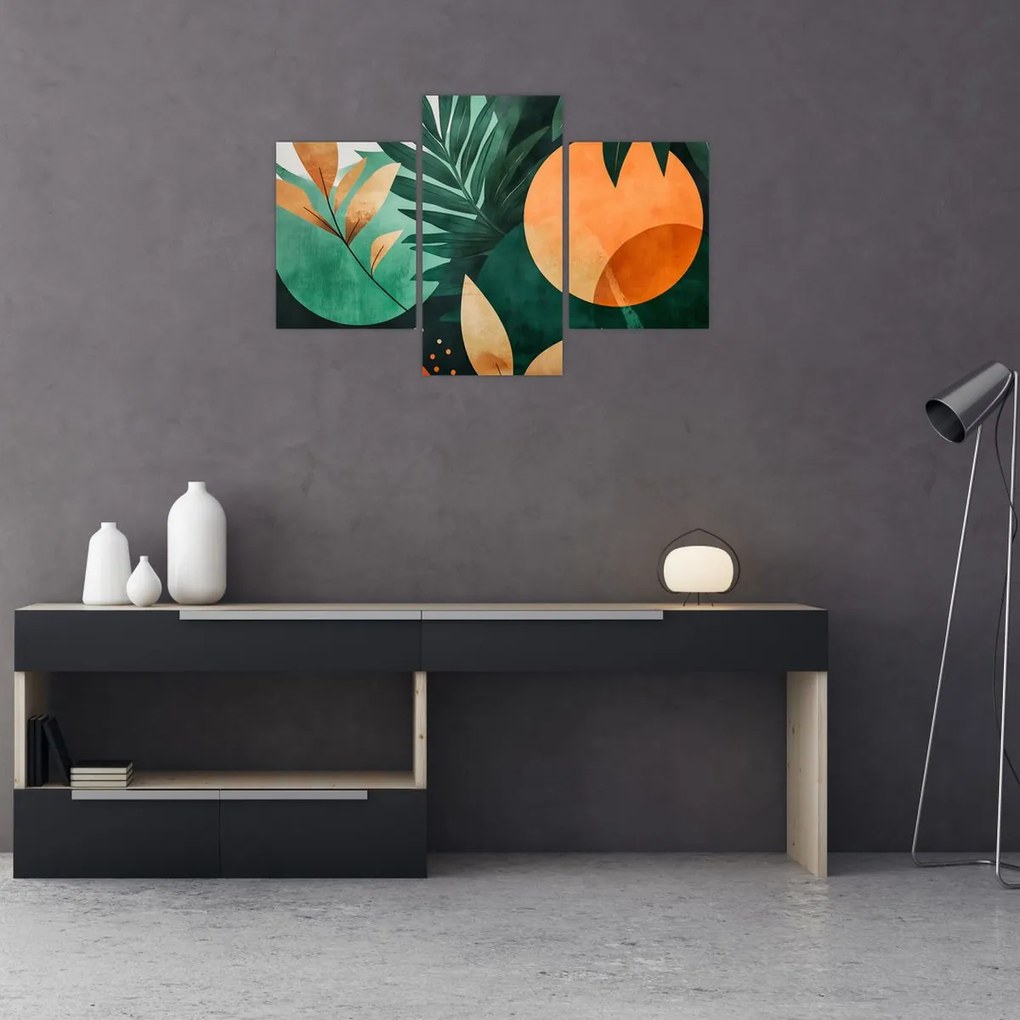 Tablou - Motive naturale geometrice (90x60 cm)