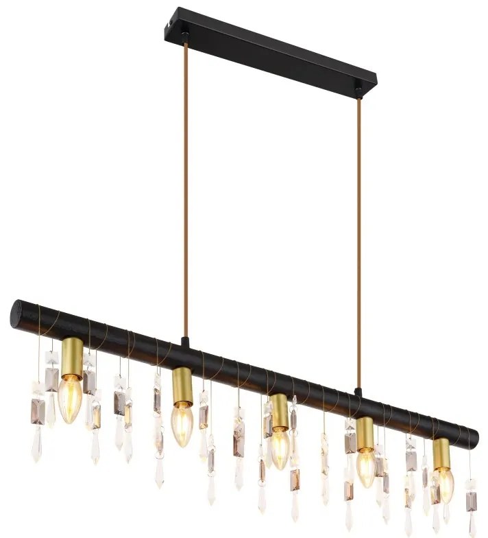 Lustra suspendata design modern Kira I negru