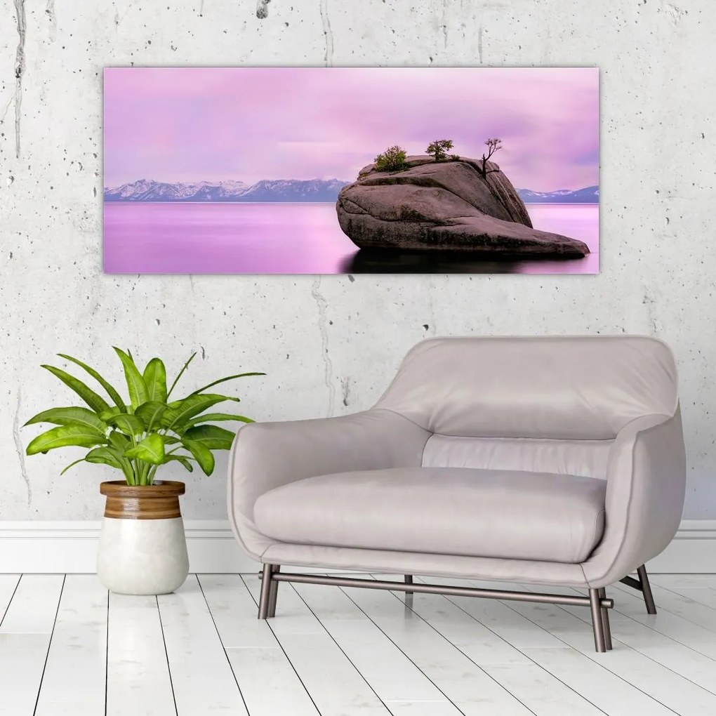 Tablou cu piata în mare (120x50 cm)