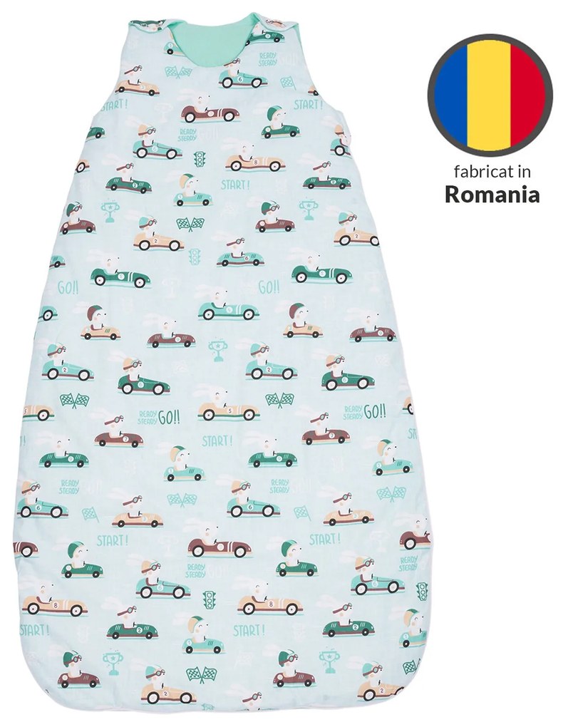 Sac de dormit copii reglabil 6-36 luni Kidizi Husty Rabbit, 1 tog