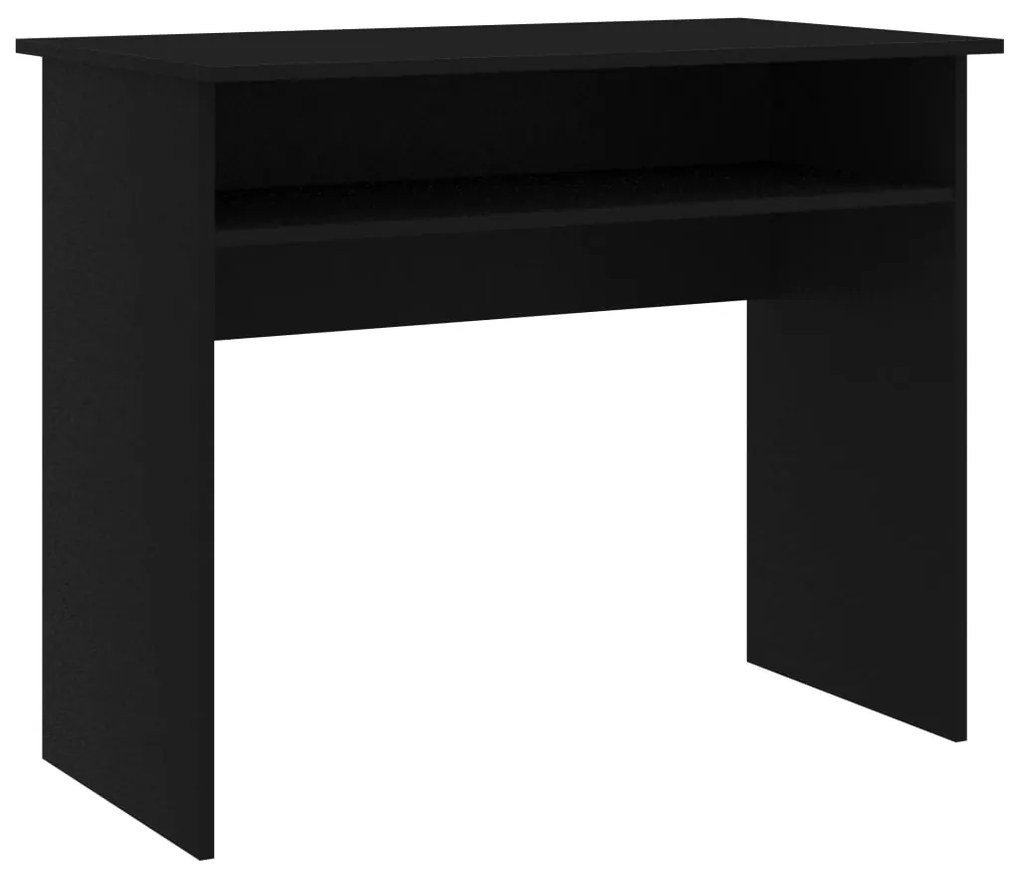801171 vidaXL Birou, negru, 90x50x74 cm, lemn prelucrat